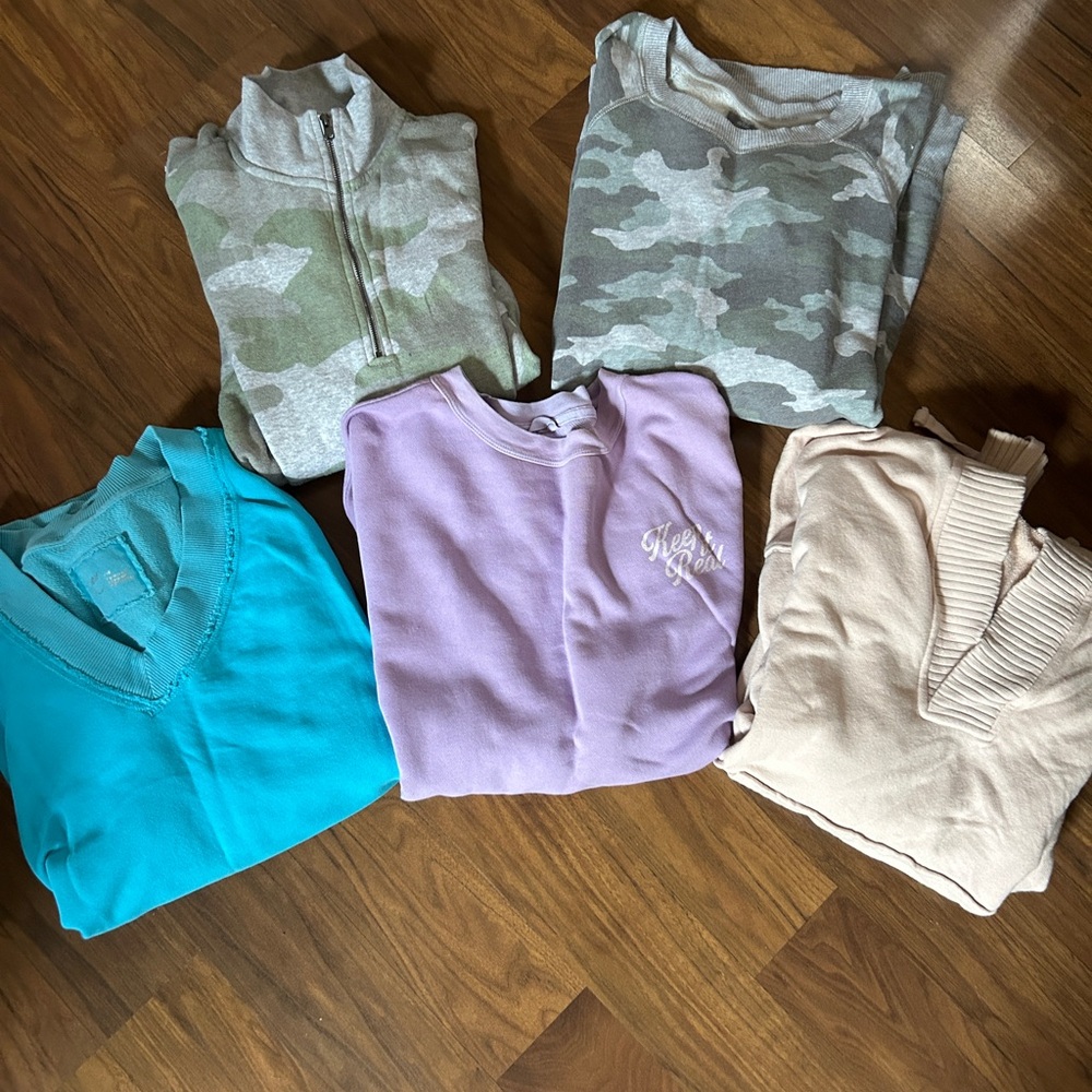 Aerie  Camouflage and Solid Sweater Collection